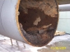 Transported deposit in condenser water piping